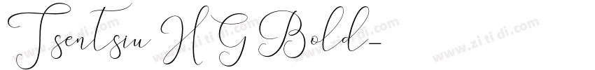 Tsentsiu HG Bold字体转换